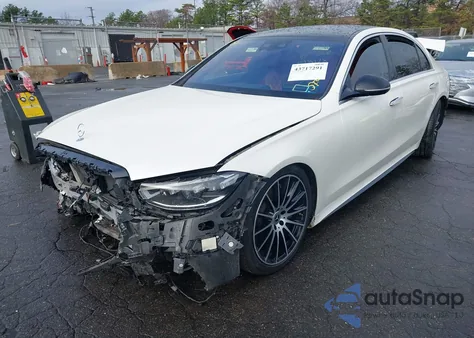 2022 Mercedes-Benz S 580 4Matic из США, поврежденный, VIN W1K6G7GB1NA098128